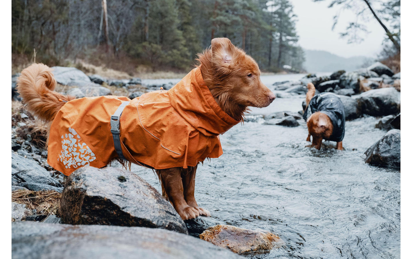 HURTTA Monsoon raincoat orange