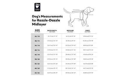 HURTTA Razzle-Dazzle Midlayer Dog Coat